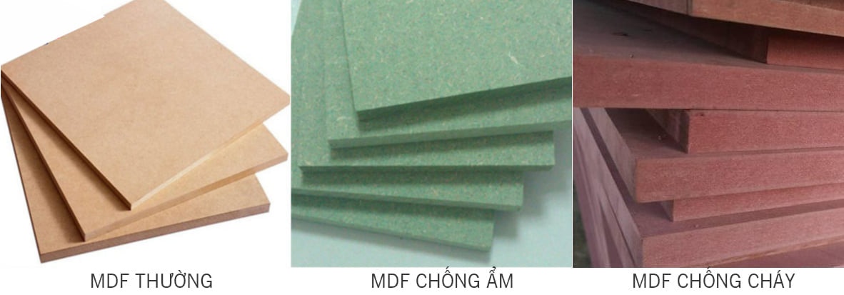 3 loại cốt gỗ mdf