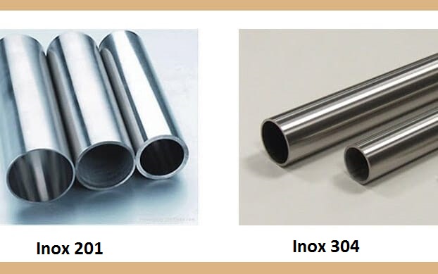 Hình ảnh cấu tạo inox 201 và 304